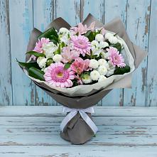 Букет цветов из:  Герберы, Альстромерии и Хризантемы в Истобном
