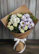 Букет цветов из:  Хризантемы и Розы в Истобном