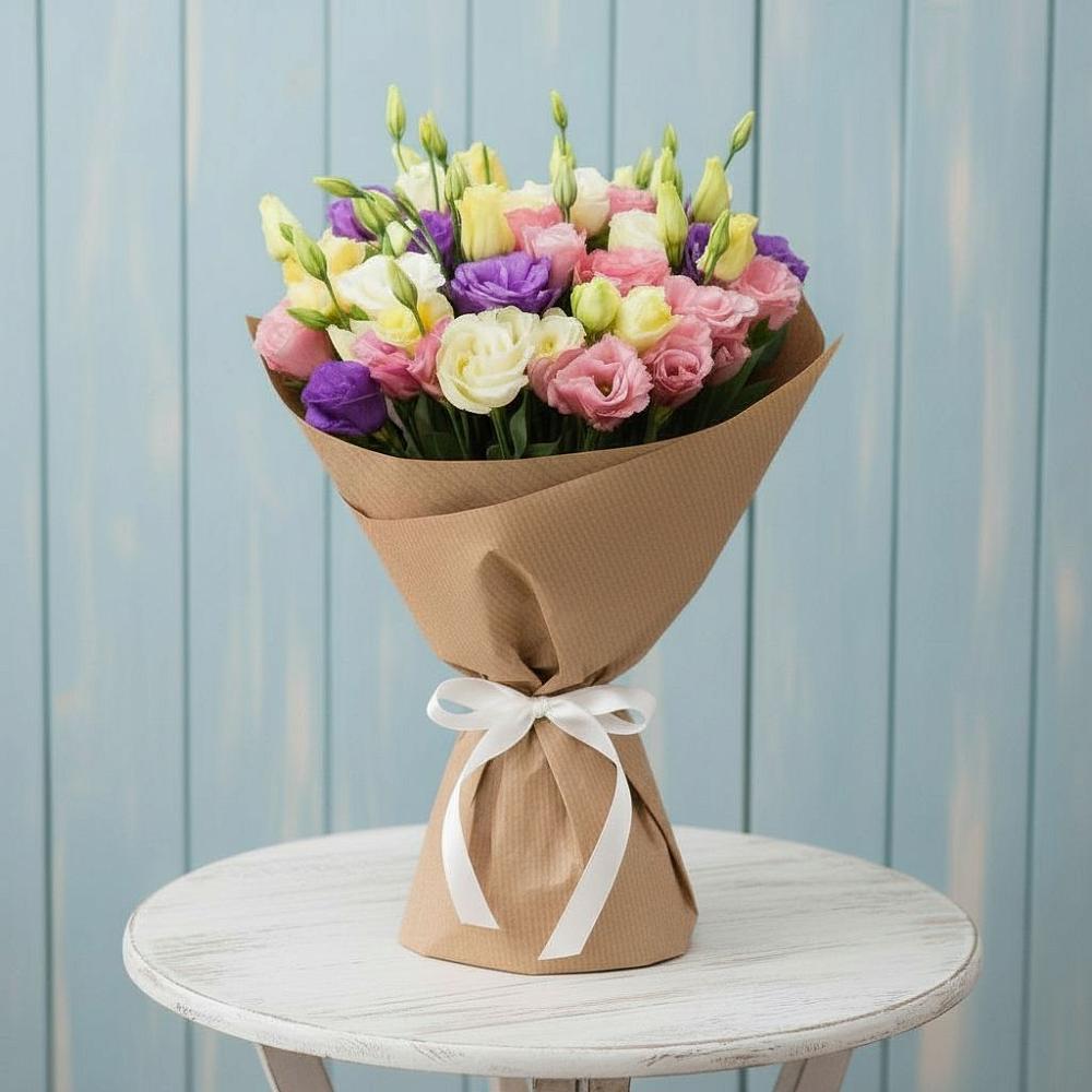 Букет цветов из: Лизиантусы в Истобном