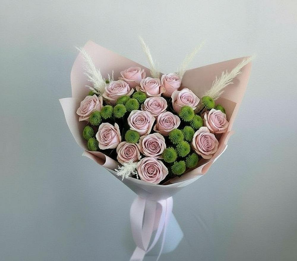 Букет цветов из: Розы и Хризантемы в Истобном