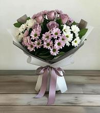 Букет цветов из:  Хризантемы и Розы в Истобном