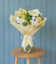 Букет цветов из:  Хризантемы и Розы #REPLACE_PRED# Истобном