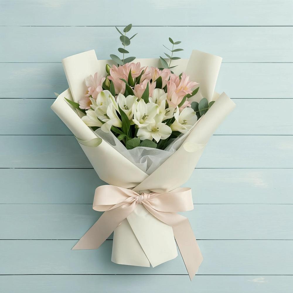 Букет цветов из: Альстромерии в Истобном