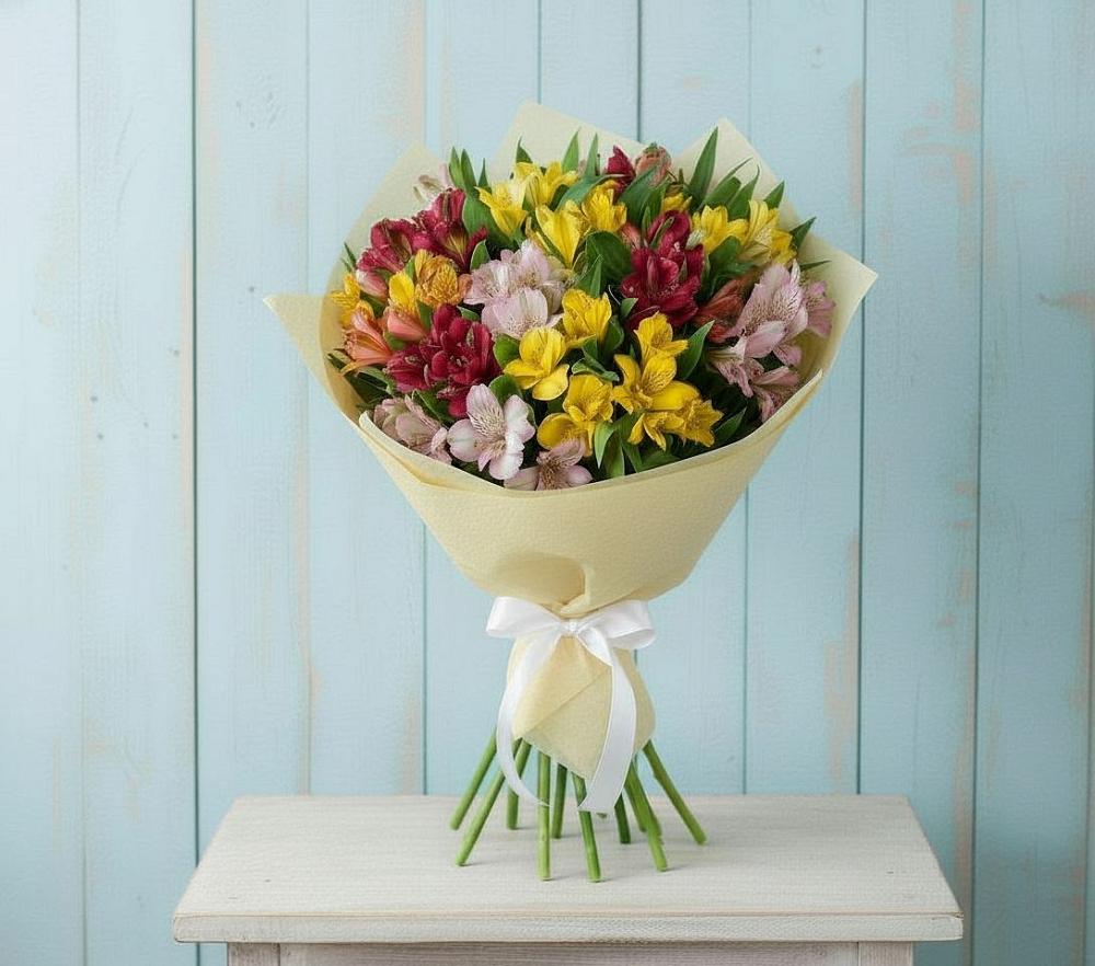 Букет цветов из: Альстромерии в Истобном