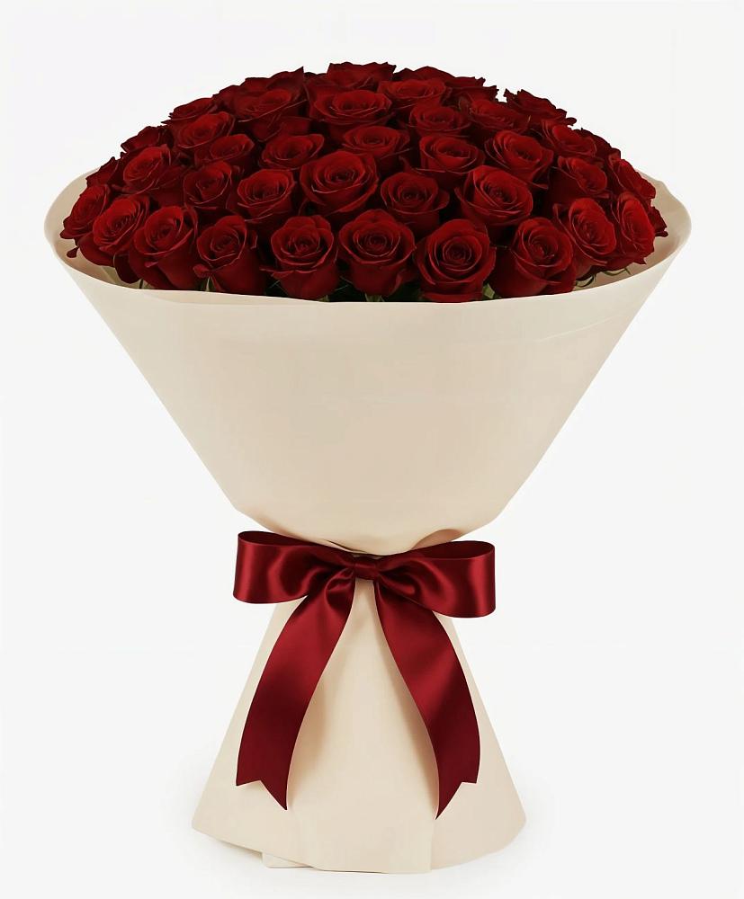 Букет 101 Бордовая роза Блэк Бакарра в Истобном