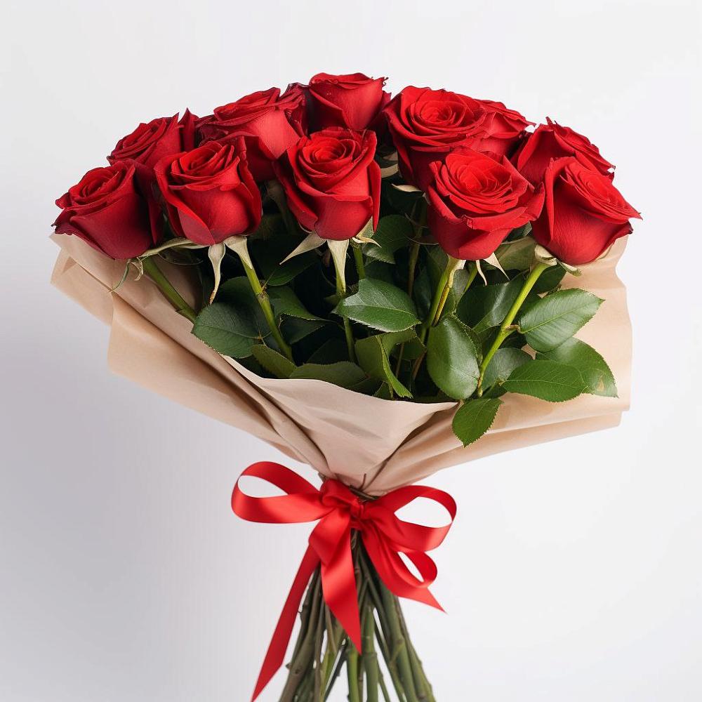Букет 11 Красных роз Эдлесс Лав в Истобном